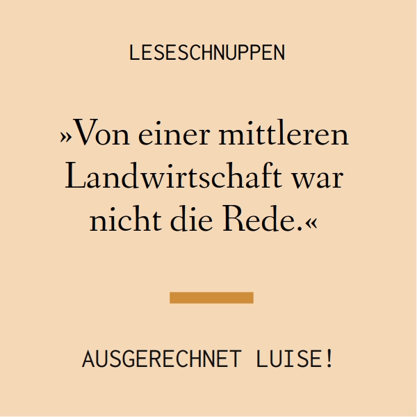 Textprobe aus "Ausgerechnet Luise!": Luise baut jede Menge Zeug auf dem Balkon an
