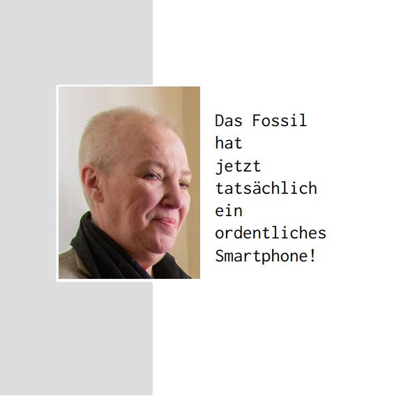 Das Fossil hat jetzt tatsächlich ein Smartphone